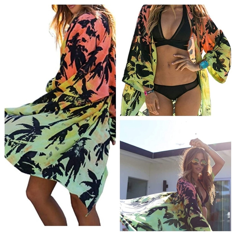😎 NWT Hawaiian Kimono Cardigan Coverup 😍